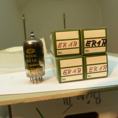 1x ER1-A ELESTA Schaltröhre Cold Cathode Kaltkatoden NEW TUBE RÖHRE BOXED