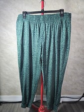 Any Body Green Pull-on Joggers. Plus Size 1X Petite