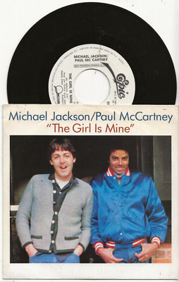 Paul McCartney & Michael Jackson The Girl is Mine rare Spain Promo 7'' single