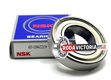 NSK JAPAN 60/28 ZZ CM BALL BEARING, METAL SHIELDED 28x52x12mm