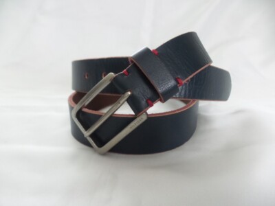 TOMMY HILFIGER Beautiful Blue Leather Belt Size 38