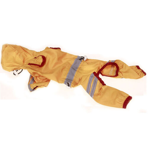 Dog Hooded Raincoat Rain Coat Pet Jacket Puppy Outdoor Clothes Waterproof Coat - Picture 22 of 22