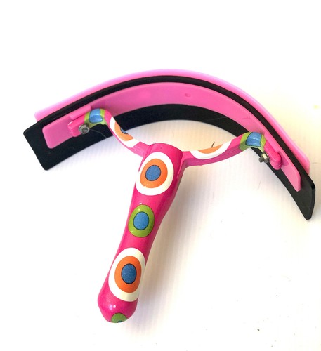 Horse equestrian grooming. Sweat Scraper PINK design
