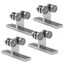 Electric Hoist Installation Roller Trolley 4 Wheel Trolley Assembly Silent fo...