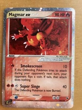 Pokémon TCG Magmar ex EX Ruby and Sapphire 100/109 Holo Ultra Rare