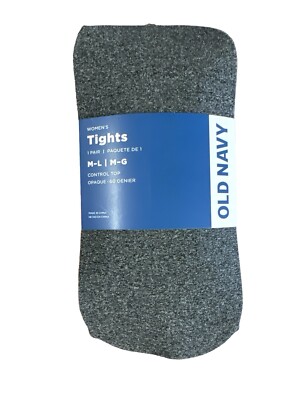 Old Navy Women s Heathered Control-Top Tights Gray Size M-L