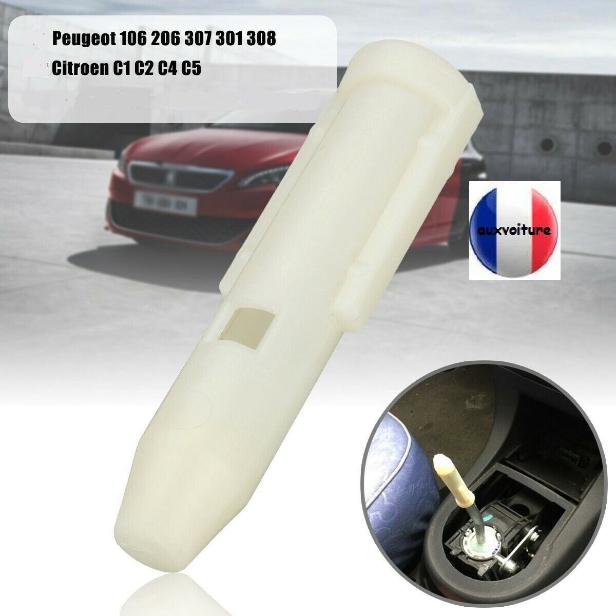 Bague plastique du pommeau de vitesse - Peugeot 206 307 301 106 308 Citroen  C4