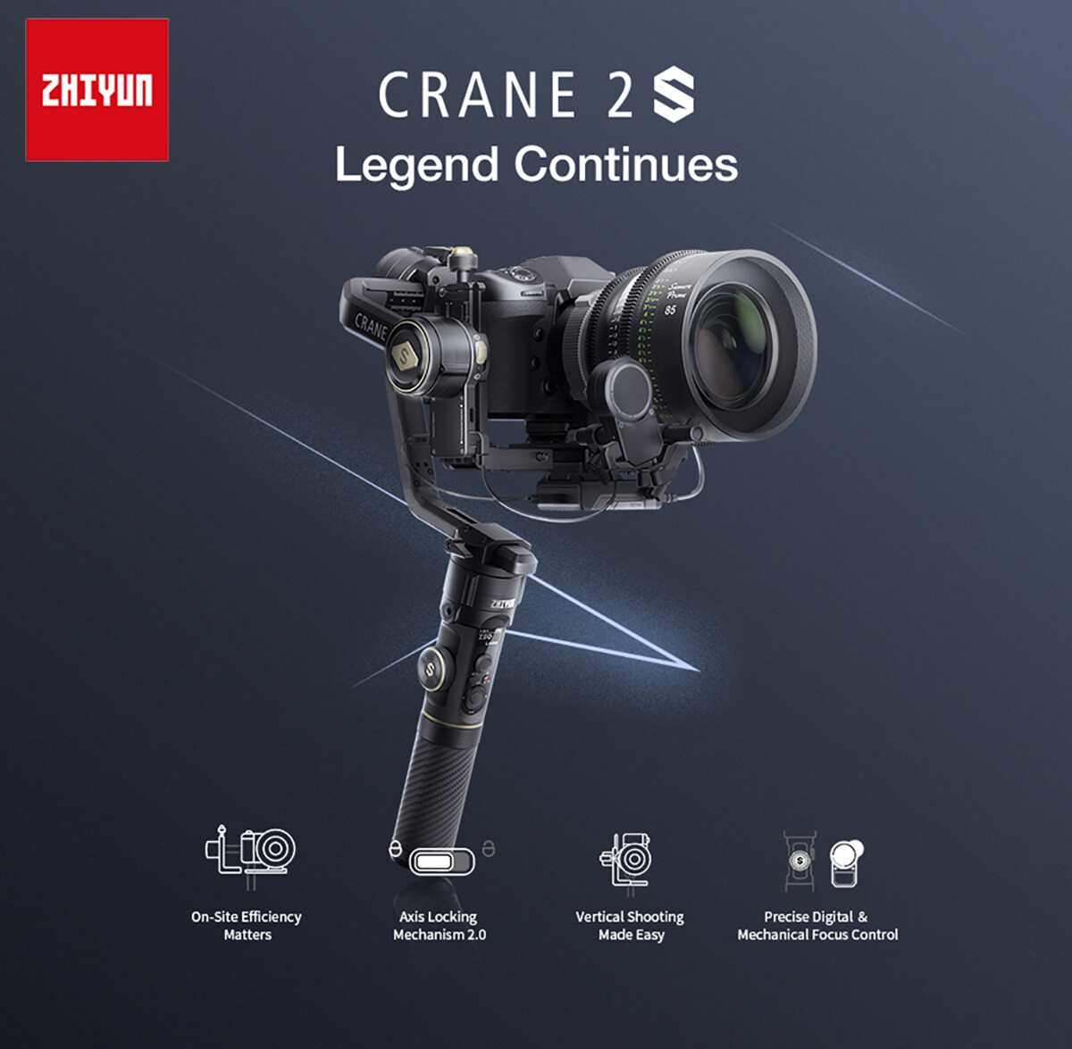Handheld Gimbal Stabilizer Crane 2s Compatibility List Camera
