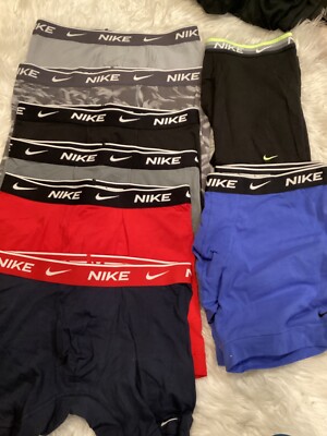 1 nike underwear dri-fit boxer brief stretch cotton inseam 4-6 inches