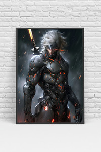 超レア　新品　L GEAR SOLID RISING ポスター Metal Gear Rising Revengeance Poster | eBay