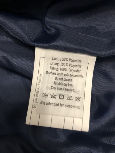 Janie and Jack Boys quilted barn Navy coat Jacket Corduroy trim Size 7/8 - Picture 4 of 12
