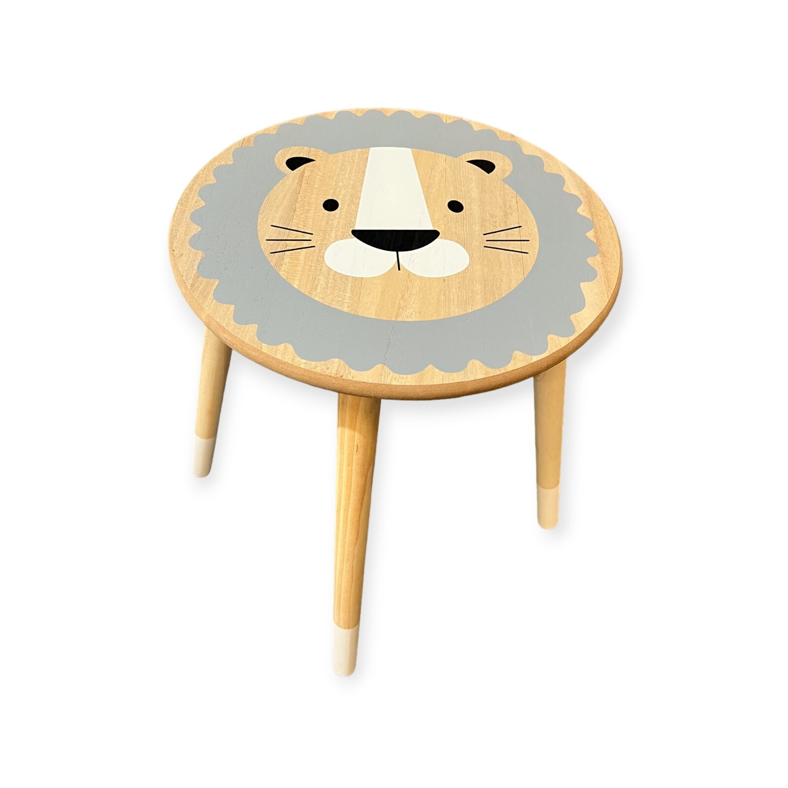 Baby Lion Wooden Table for Childrens Nursery or Playroom