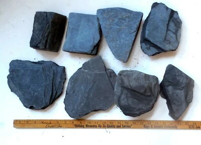 20 lbs Assorted Aquarium Grey Slate Stone Chunks From Buckingham County VA