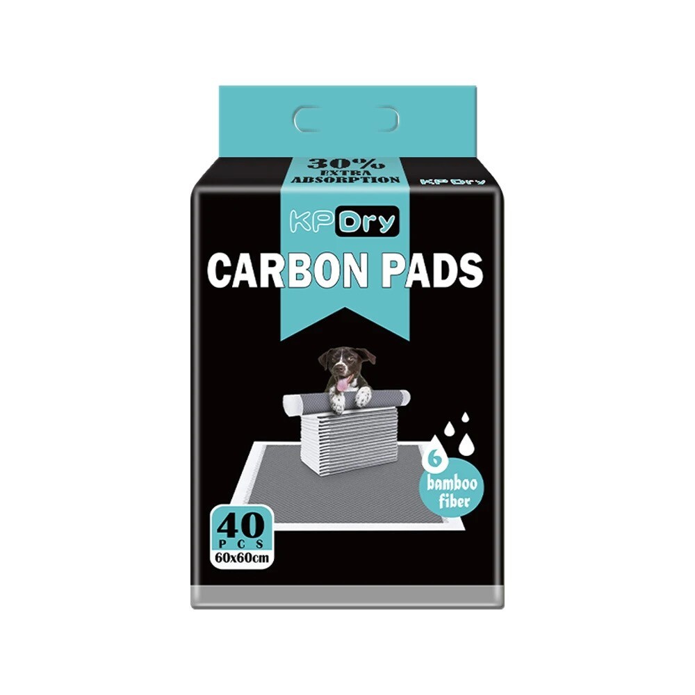 Charcoal Puppy Training Pads Ultra Absorbent & Odor Neutralizing 24x24 40Ct