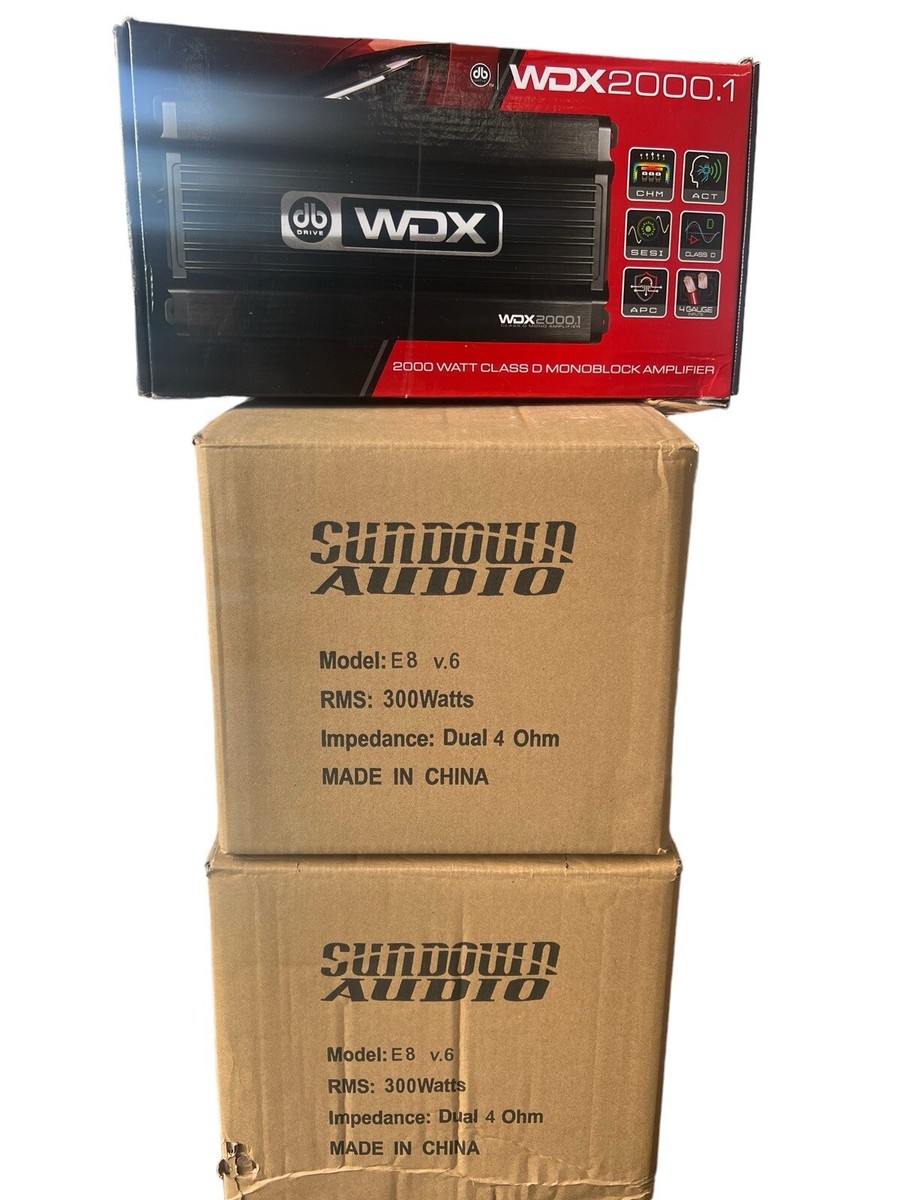 Ford F-250 2018-2023 Subwoofer Box Ported 2 Sundown 8” /db Drive