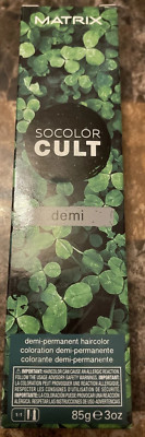 3 TUBE Matrix Socolor Cult Demi Permanent 3oz Clover Green HAIR COLOR St Patrick