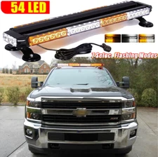 Strobe Light Bar Rooftop Double Side Emergency Warning 54 LED For Chevrolet