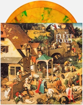 Fleet Foxes Orange Swirl Vinyl 2-LP Self-Titled Sun Giant EP Sealed Limited 2000