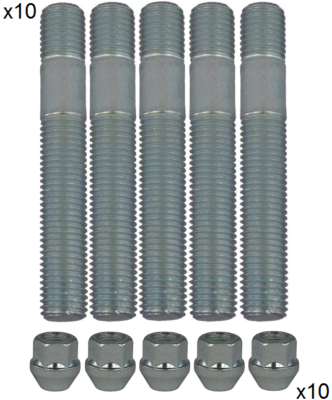 Dadi Ruota In Alluminio TKSE M12x1,5 - Nero, Leggeri E Resistanti | Per Auto E Ruote Da Corsa - Foto 9