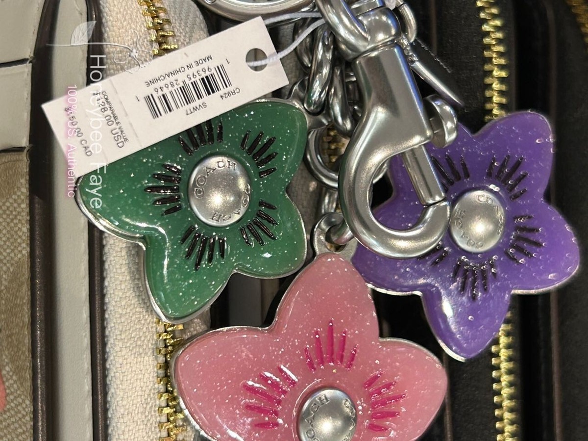 NWT Coach Wildflower Cluster Bag Charm CR924 (excluding The
