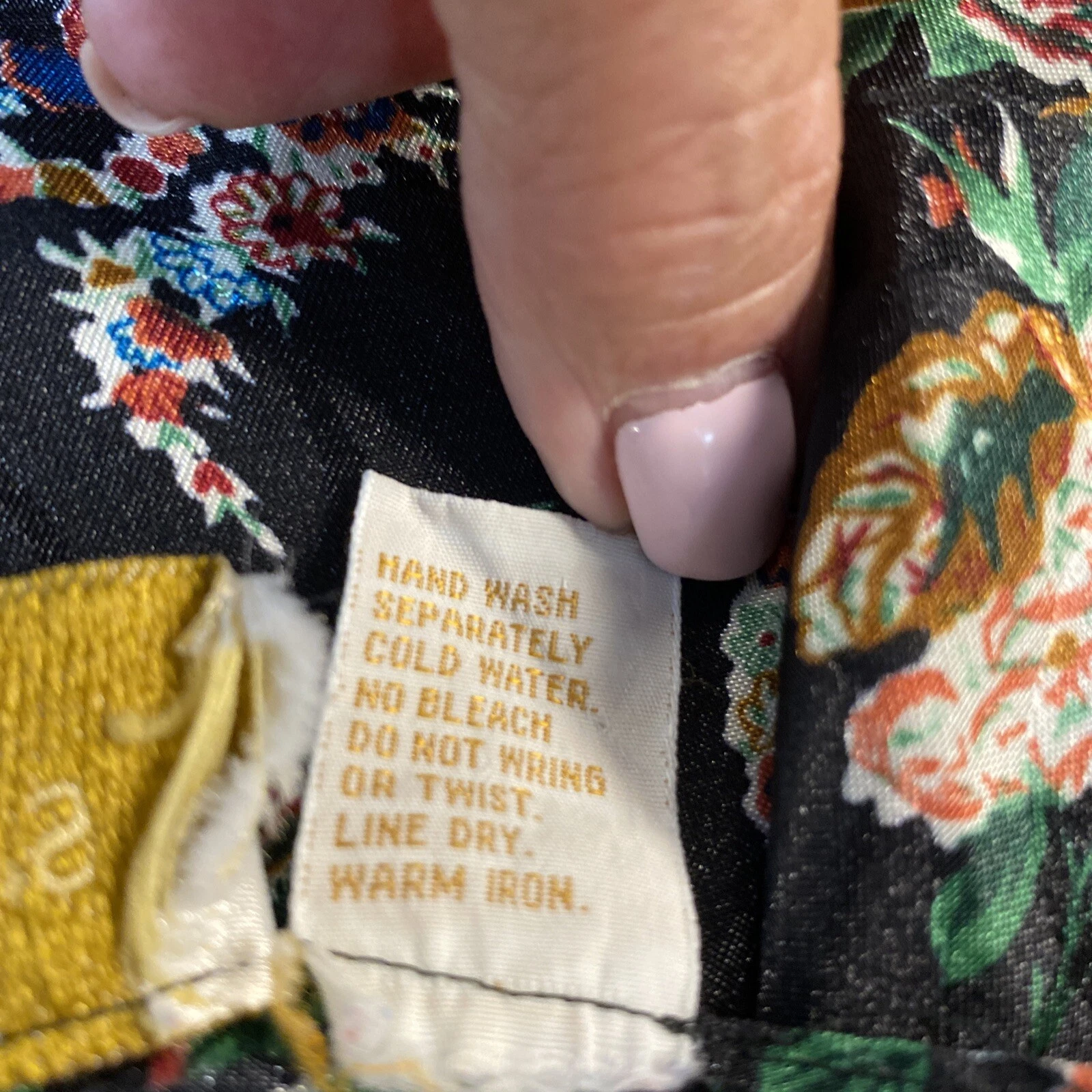 VALENTINO Bellissimo abito slip vintage Victoria's Secret etichetta oro taglia M nero floreale paisley