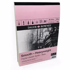 Daler Rowney – Smooth Heavyweight Sketchbook – 220gsm - 25 Pages – A4 Portrait