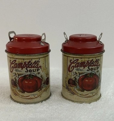Campbell s Tomato Soup Metal Salt and Pepper Shakers