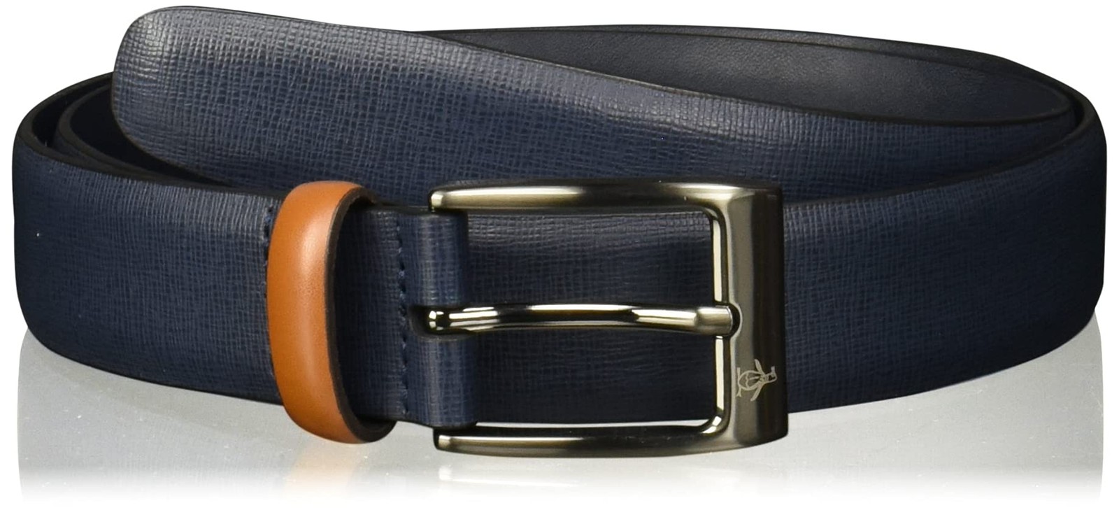 Original Penguin Mens 32mm Saffiano Leather Belt Navy 32 7590₽