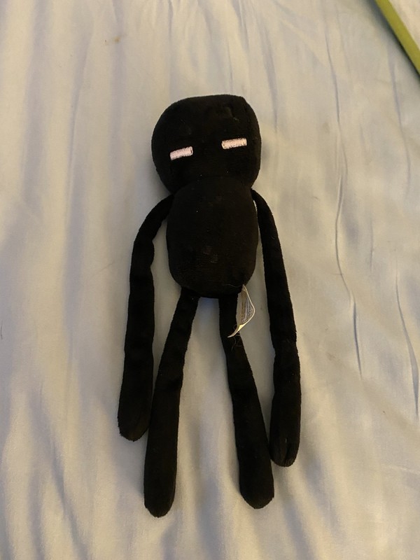 2013 Mojang Minecraft Enderman Plush Stuffed Video Game 10” Toy Figure Doll Rare