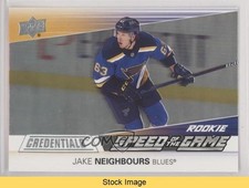 2021 Upper Deck Credentials Speed of the Game Rookies Jake Neighbours READ 0nq6