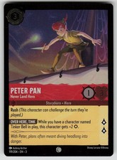 Peter Pan Never Land Hero Cold Foil Common Into the Inklands 119/204 Lorcana NM