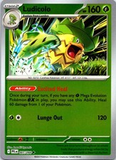 Ludicolo 007/094 Uncommon Phantasmal Flames Pokemon Reverse Holo NM