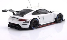 2022 Porsche 911 991-2 RSR-19 Plain Body Coupe White in 1:18 scale by IXO