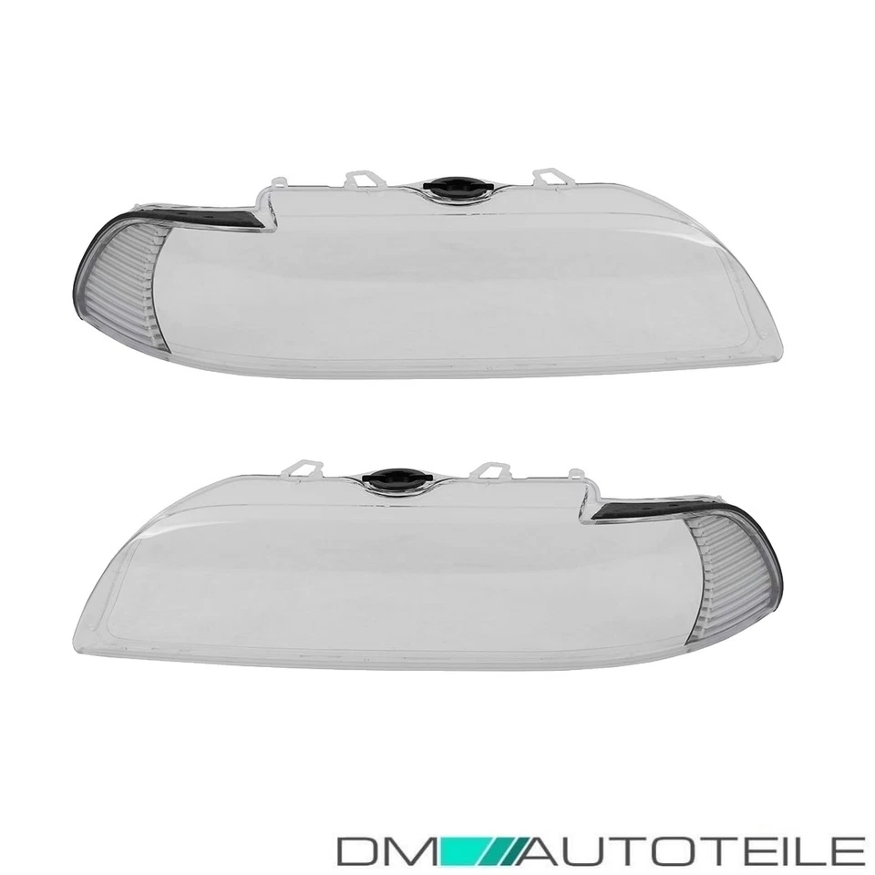 FACELIFT Scheinwerferglas Scheinwerfer Gehäuse Streuscheibe Weiß für BMW E39 00> - Bild 2 von 4