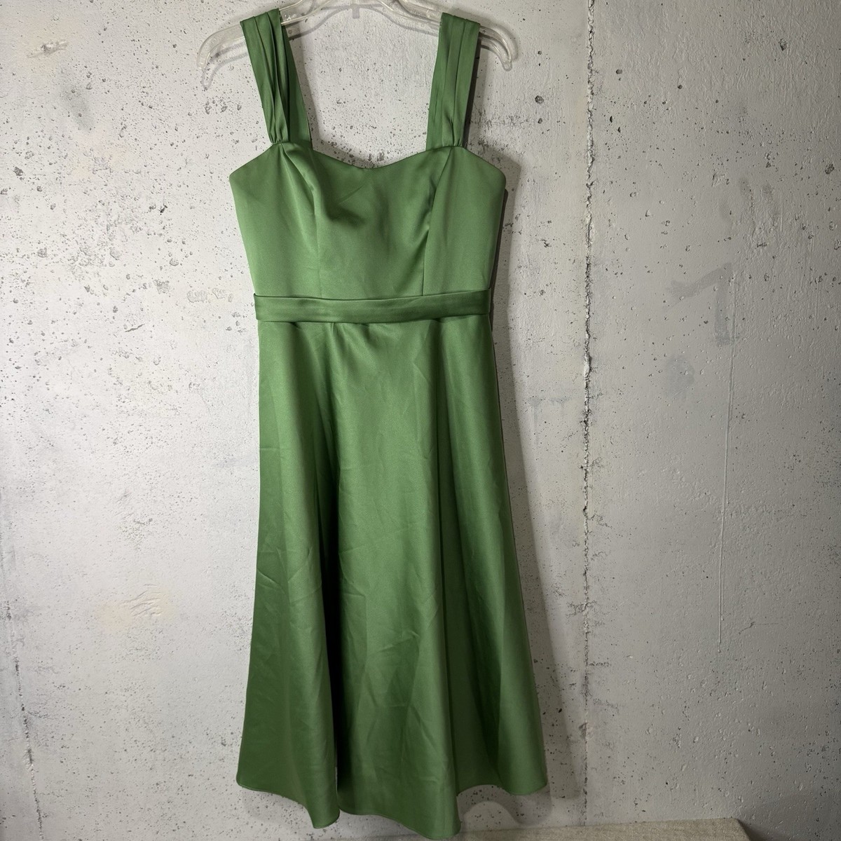 davids bridal homecoming dresses Prom Bridesmaid Pageant Formal Dress Gown Size 8 Green strapless gown