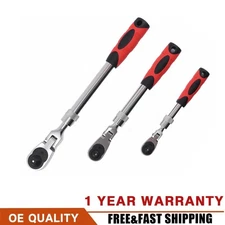 1/4" 3/8'' 1/2'' Extendable Flex Head Socket Ratchet Wrench Ratchet Auto Repair