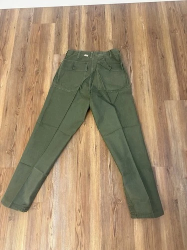 Vtg Vietnam Military Pants Trousers OG-107  Cotton  USA 30