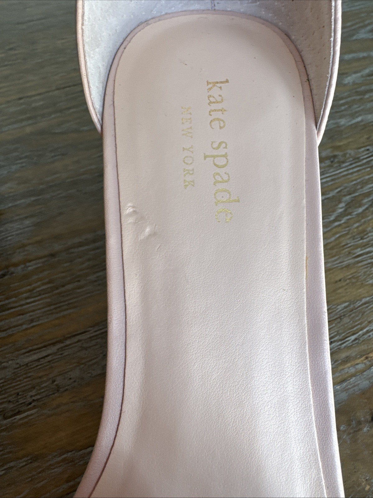 Kate Spade 9 Open Toe Heels Sandals “ Wednesday” Light Beige Leather New(other) thumbnail 11