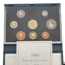 1995 Royal Mint UK Proof Coin Collection QEII Boxed Set with Certificate