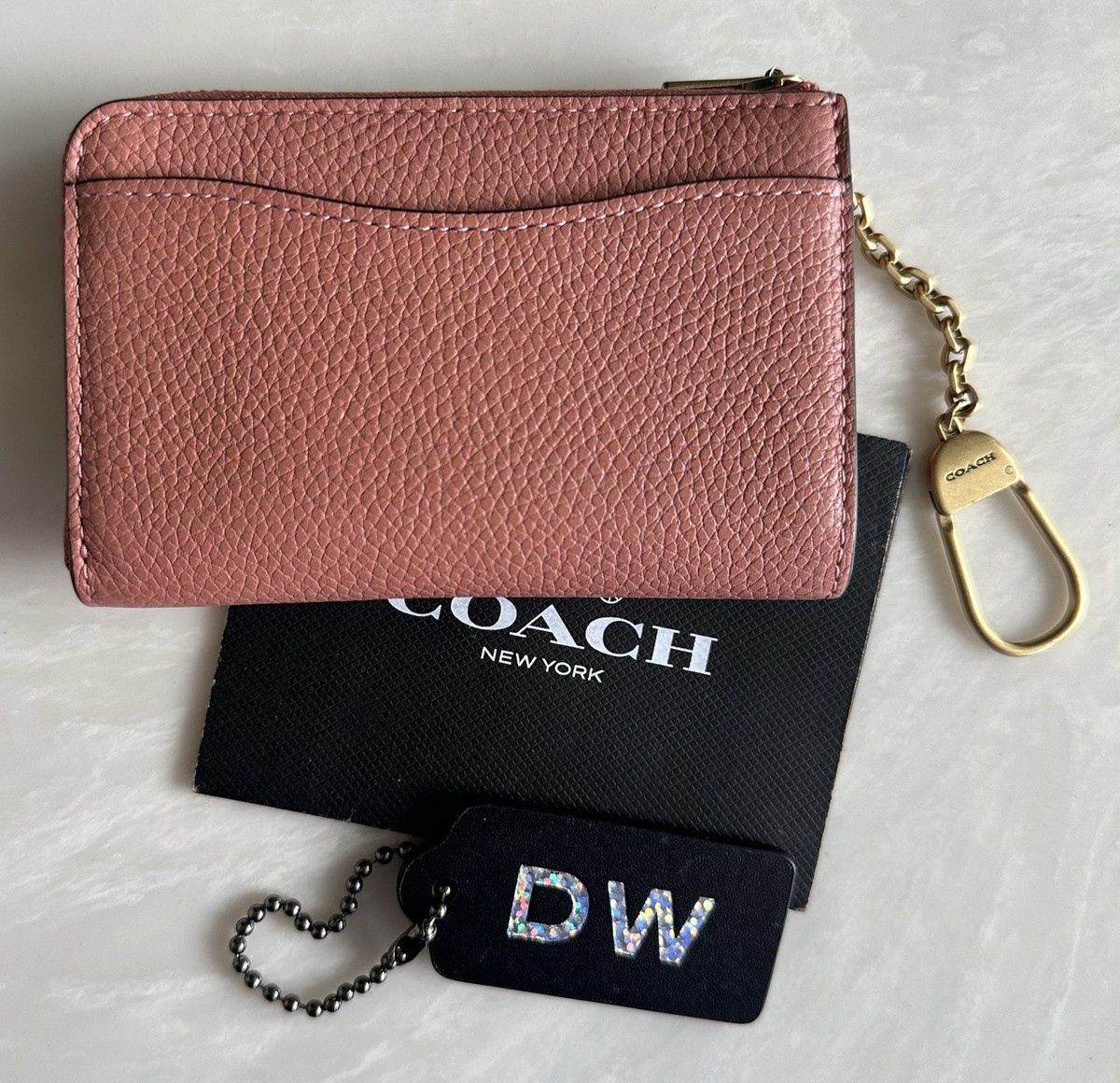 COACH LTD X MITSUKOSHI ISETAN REXY TABBY FACTORY L-ZIP COIN/CARD