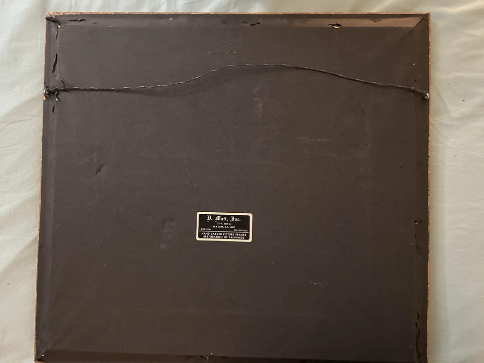 Hombre con tarjetas y piedra carbón John Grabach 13x11,5 enmarcado/mate bajo vidrio Foto 4 de 4