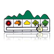 Social Battery Pin - My Social Battery Creative Slider Lapel Pin, Mood Reco - 01