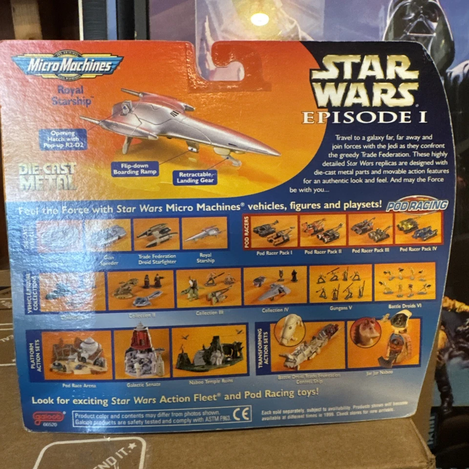 Micro Machines Star Wars Episodio 1 Royal Starship Die Cast Metal 1999 Galoob Foto 3 de 4