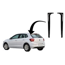 Kofferraum Spoiler für VW Polo AW MK6 18-up glänzend schwarz