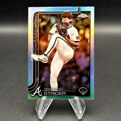 2025 Topps Chrome Spencer Strider Sepia Refractor #46 Atlanta Braves