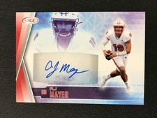 2022 SAGE #SPA-AJM A.J. Mayer Miami Ohio Redhawks Sneak Peek Red AUTO