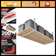 Adjustable Garage Ceiling Storage Rack Kit - 33"x34" Overhead Organizer Bracket