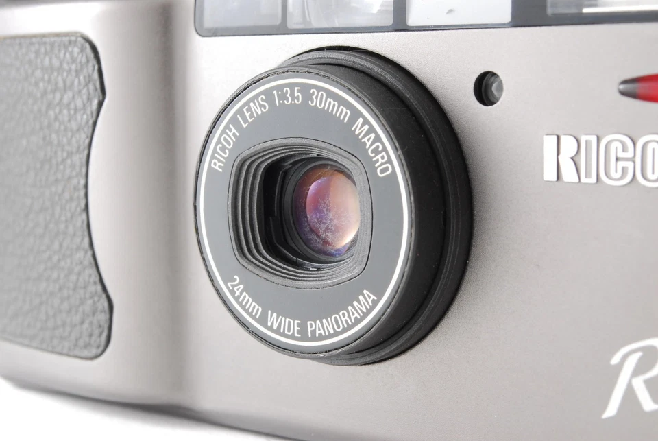 Câmera de Filme Compacta 35mm LCD Funciona [Exc+5] Ricoh R1 Cinza Point & Shoot Do Japão - Imagem 3 de 4