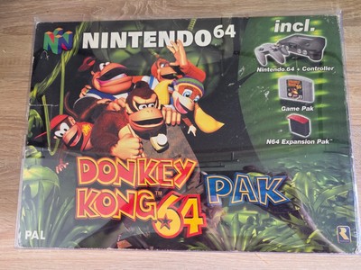 NINTENDO 64 DONKEY KONG 64 PAK IN OVP + ACRYLCASE