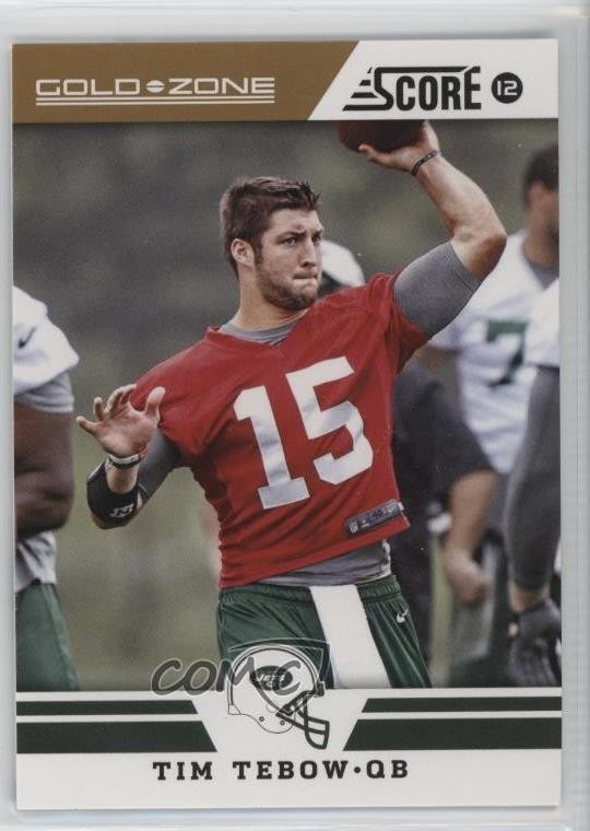 2012 Score Gold Zone Tim Tebow #184 03tv